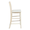 International Concepts San Remo Bar Height Stool, 30." Seat Height, Unfinished S-103